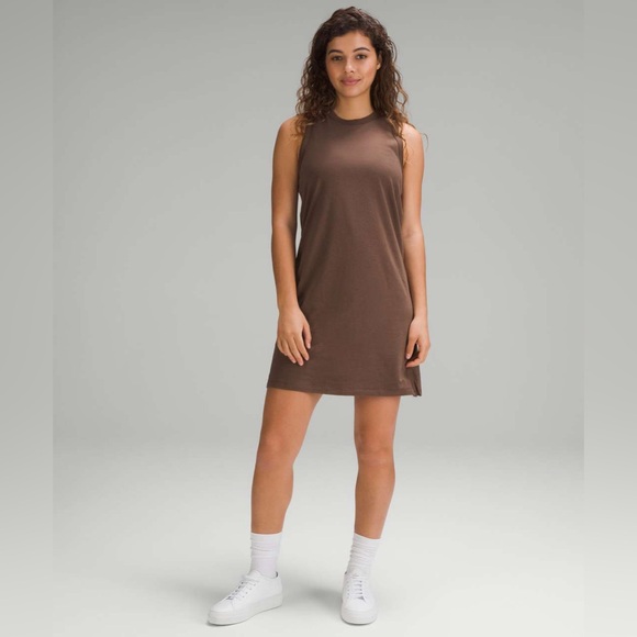 Lululemon classic fit cotton blend dress in Java - Picture 1 of 2